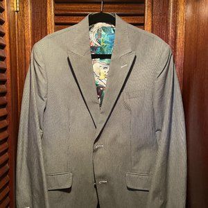 SOld! Robert Graham Gray and White striped Blazer (40)